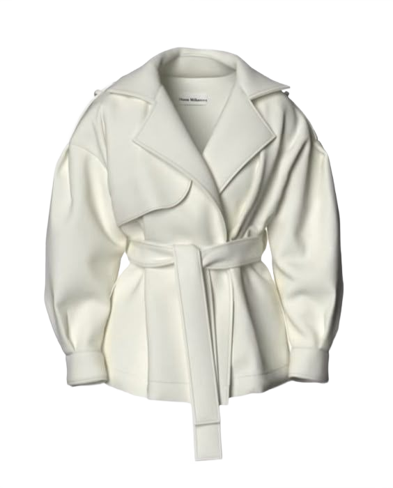 Zara Houndstooth Belted Jacket